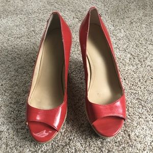 Calvin Klein Peep Toe Heels